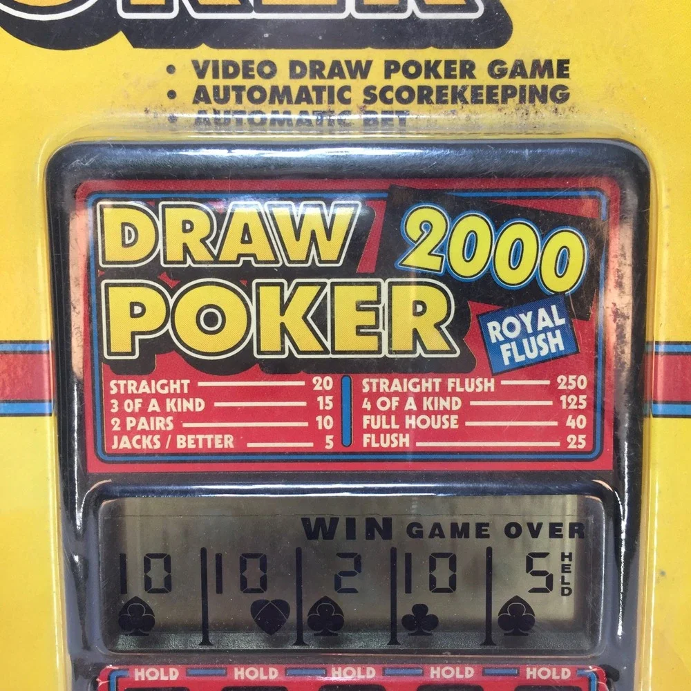 Radica Draw 2000 Poker Handheld Video Game New in‎ Package Electronic 1990s